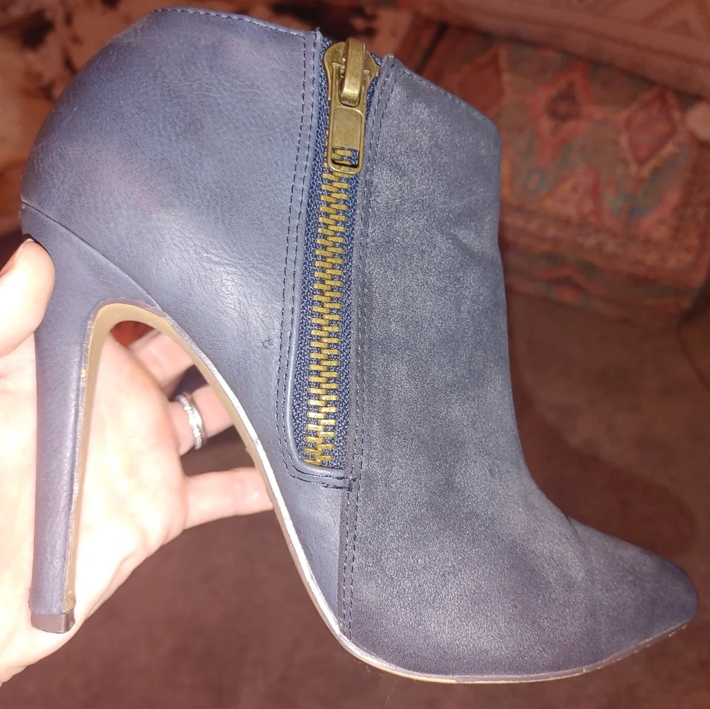 Blue Grey ankle booties - Picture 6 of 6